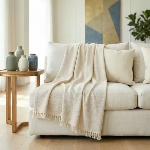 Manta Para Sofá 300 X 180 Super Grande Decorativa Luxuosa - R$ 46,55