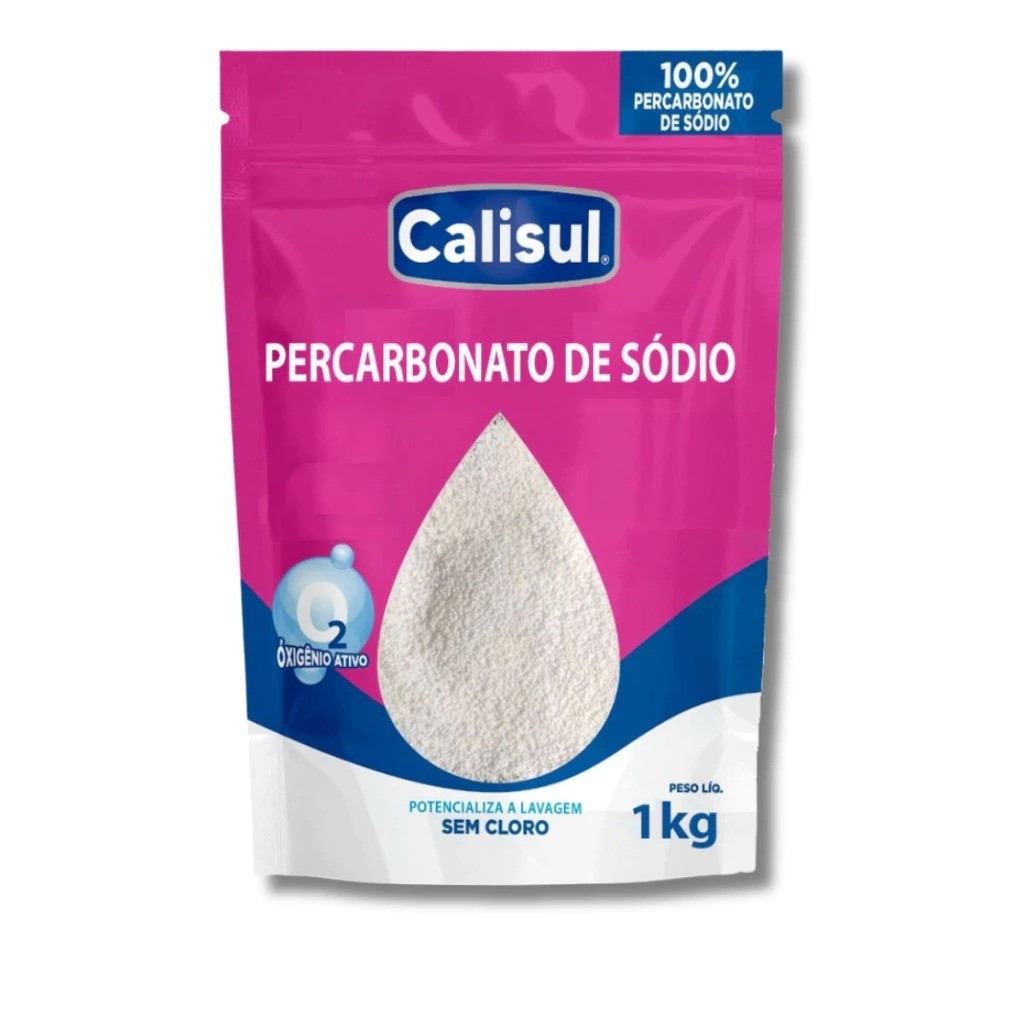 Percabonato 100% Tira Manchas Roupas Puro Tira Manchas Roupas Brancas E Coloridas 1KG