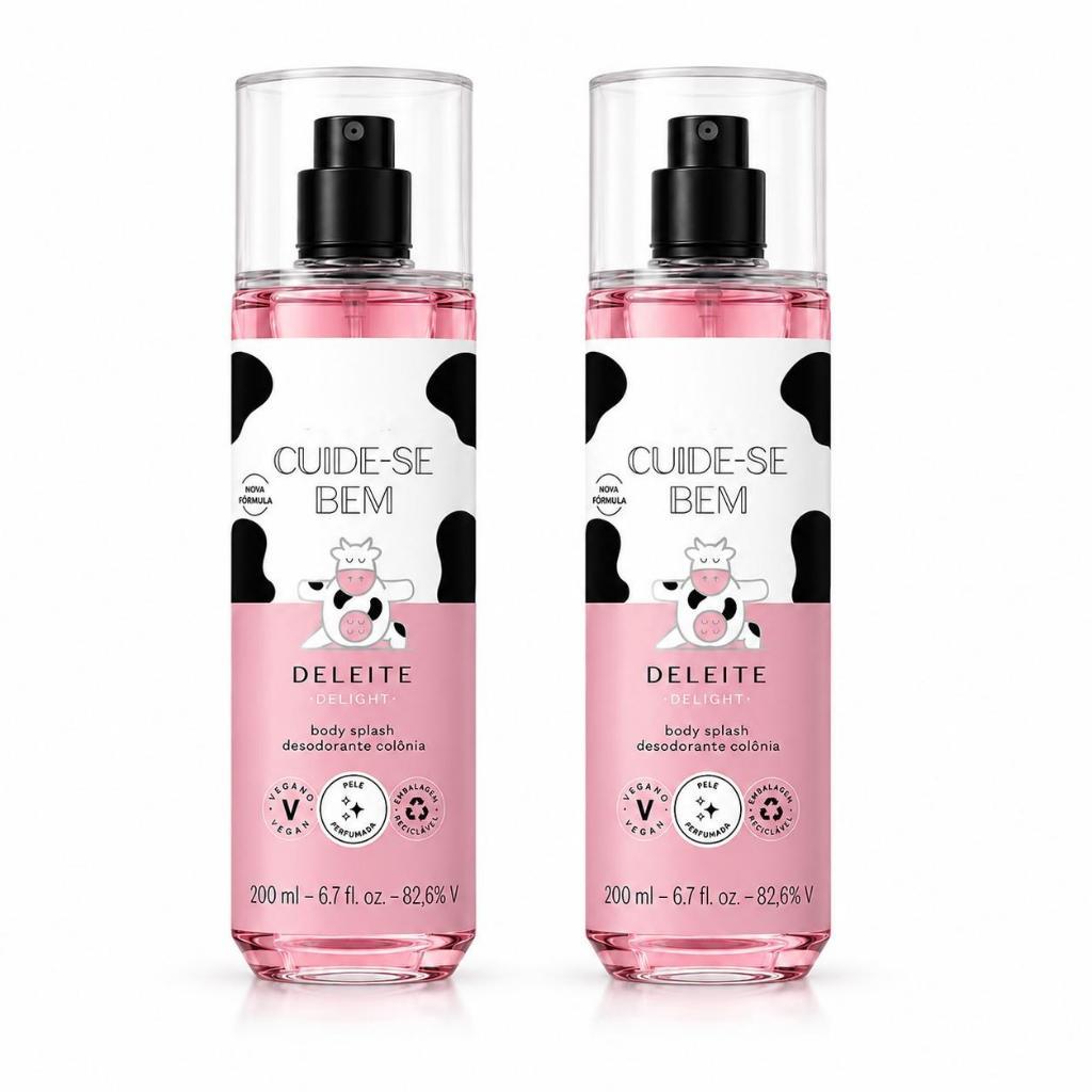 2 Body Splash Femininos + Colônia Desodorante – Kit Perfumado Corporal