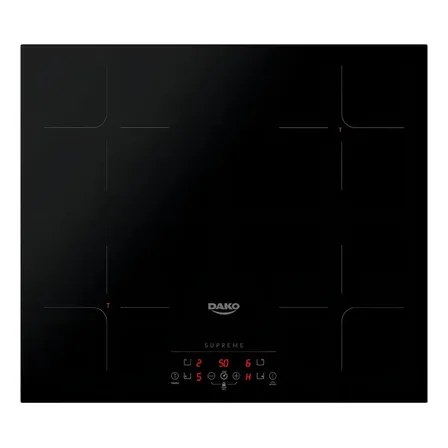 Cooktop de Indução 4 Bocas Dako Supreme Preto com Trava de Segurança