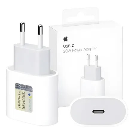 Carregador Fonte Apple iPhone Turbo Original Usb-c 20w Branco